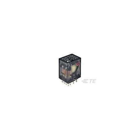 Te Connectivity Socket, Power Relay, 2.5 A, 4, Plug-in, Solder 4-1393122-0